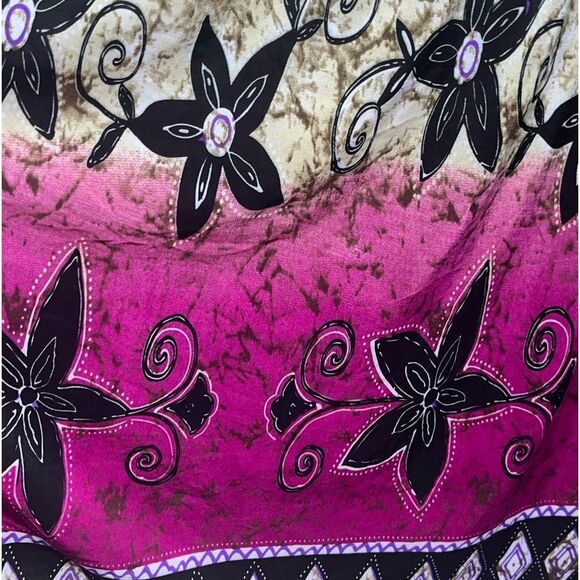 Boho Floral Mini Tie Dye Summer Dress - Picture 5 of 7